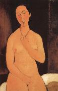 Amedeo Modigliani Seated unde with necklace Germany oil painting artist